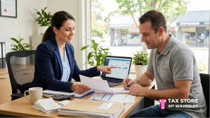 Tax Store Mt Waverley accountant providing BAS lodgement services and GST compliance review for local small business owner